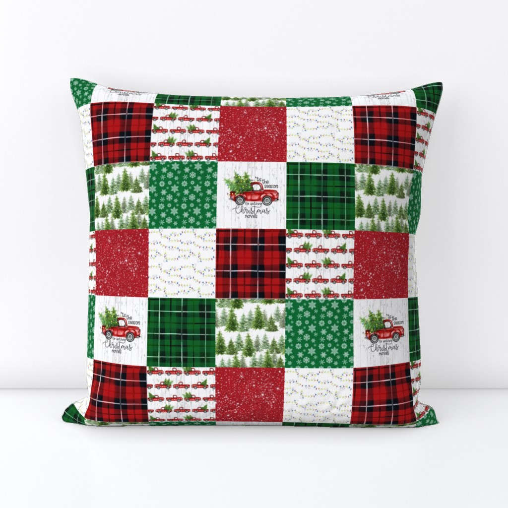 3 inch Christmas//Tis the season - Wholecloth Cheater Quilt