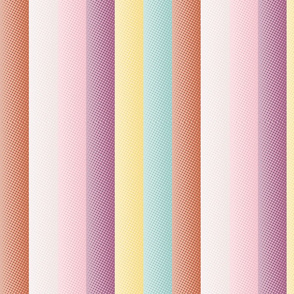 Nostalgic Summer- Ice Cream Flavour Retro Stripes- Vertical- Regular Scale 