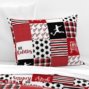 Soccer//Redettes/Girls - Wholecloth Cheater Quilt