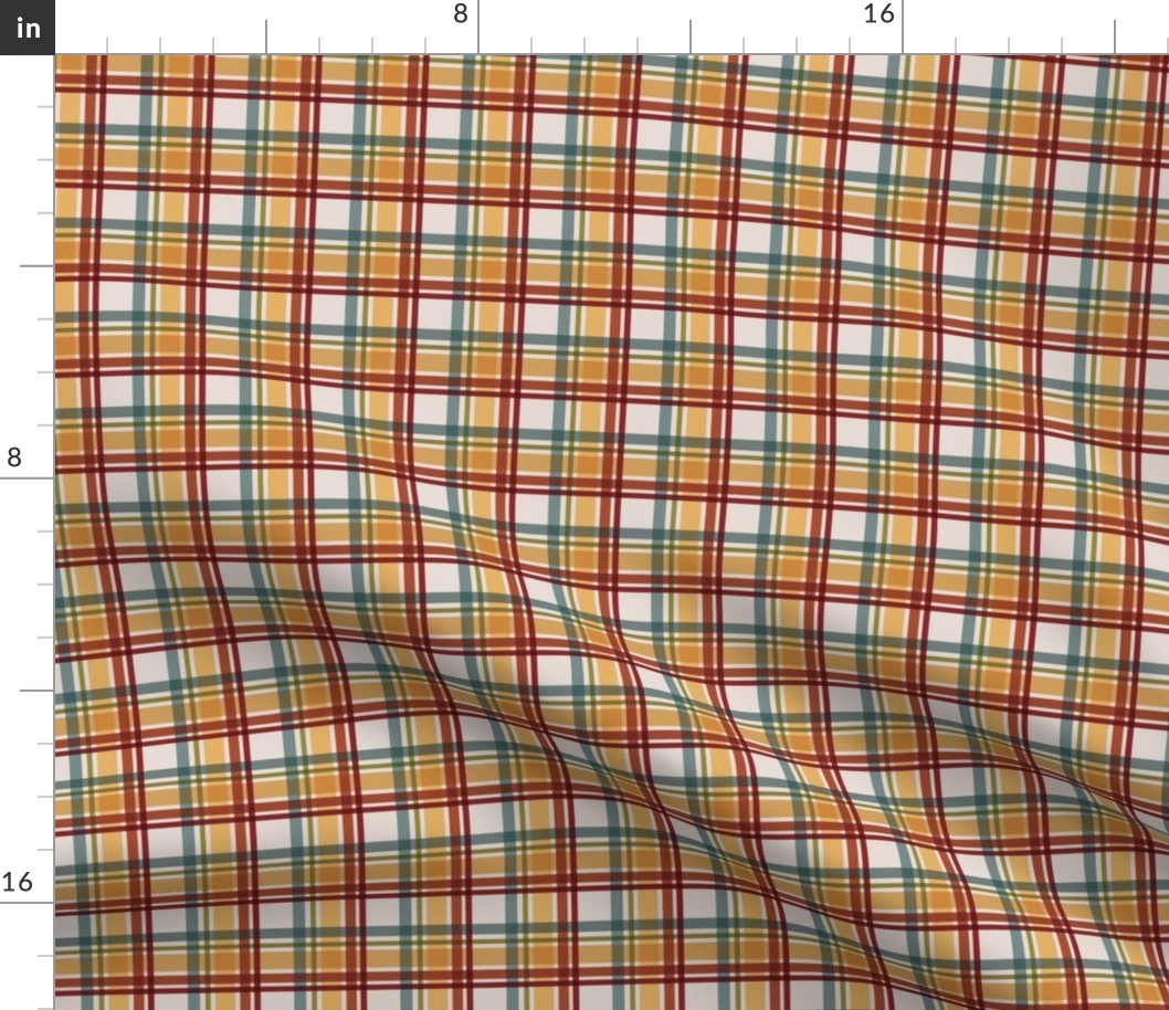 Farmhouse Chic: Multicolor Red & Yellow Plaid