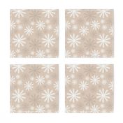 Brown Snowflake Pattern