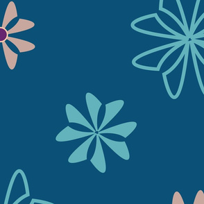 Geometric flower pattern