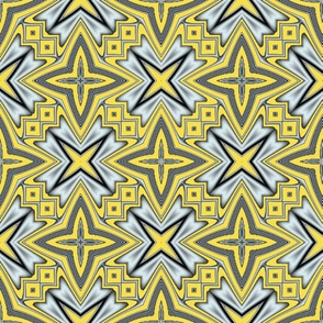 Pantone Yellow Gray Black Retro Geometriclor Geometric 2