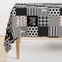 Women's Soccer//Black&Grey - Wholecloth Cheater Quilt