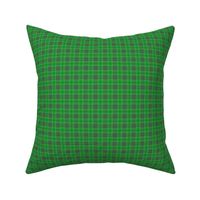 Christmas Holly Green and Evergreen Tartan with White Lines