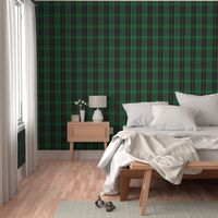 Modified Plaid in Green Silver Black