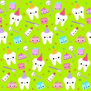 Happy Party Teeth - Green