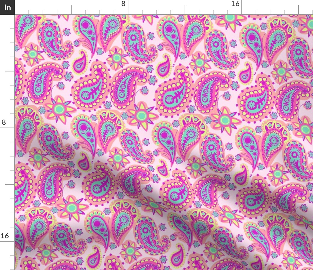 Paisley Pink Blue