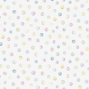 Spring Simple watercolor dots - LARGE