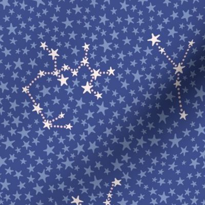 Zodiac constellations stars pattern in-dusk by Pippa Shaw