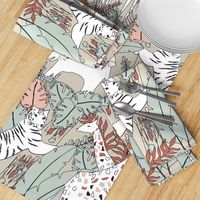 I Spy Wildlife Tropical Terrazzo Safari- Line art Nursery Animals Adventure- Large Scale