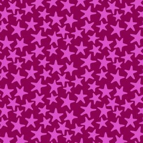 starfish stars in fuchsia by Pippa Shaw