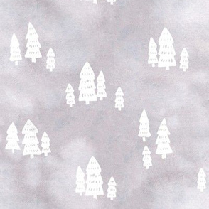 white pines on gray