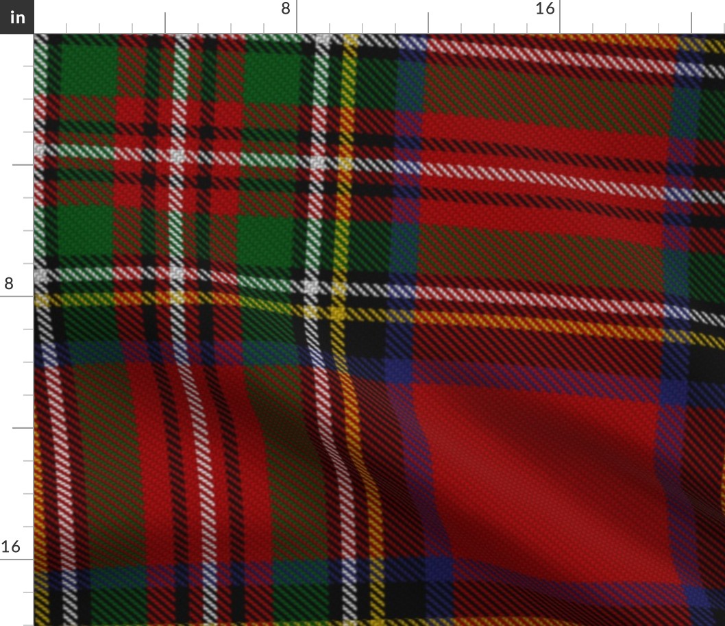 Royal Stewart Tartan Clan Plaid Fabric