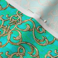 Damask Lagoon Green