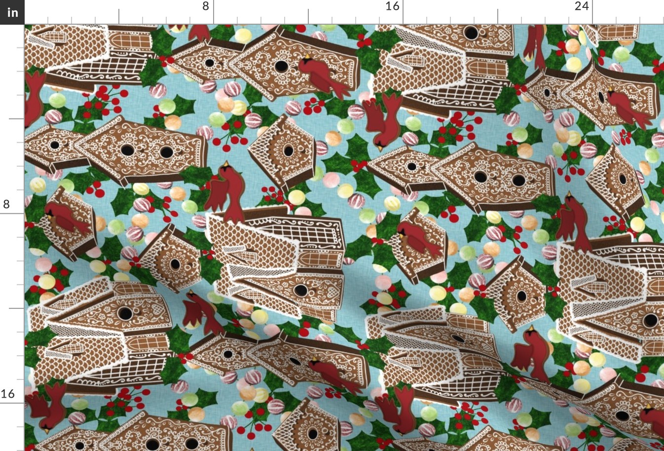 Gingerbread Birdhouses - Horizontal