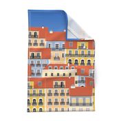 Lisbon Houses repeating towel