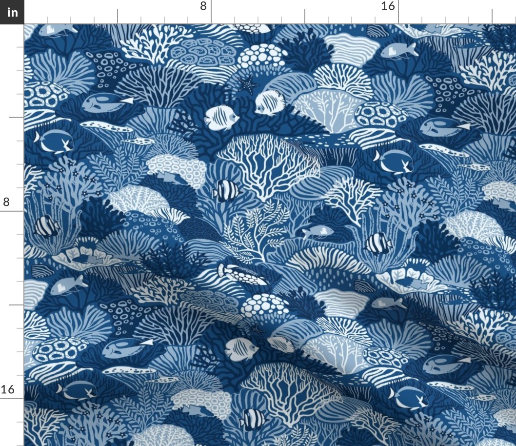 Coral Reef in classic blue (60%)