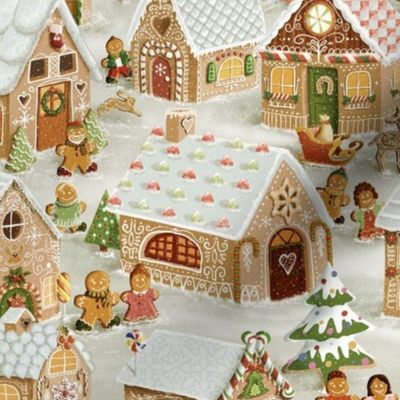 Gingerbread Village (vintage)50