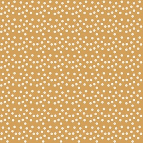 Golden cream polkadot 1x1