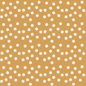 Golden cream polkadot-2x2