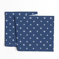 Dotted Watercolor Suns on Navy