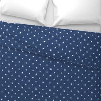 Dotted Watercolor Suns on Navy