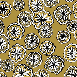 flower ochre darker