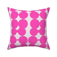 Dumbbell Dots_ivory/Pink