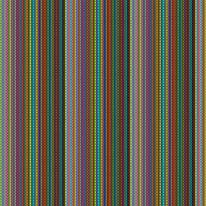 Rainbow Rag Rug Knit Stripes - Small Scale - Y