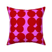Dumbbell Dots_Pink/Crimson