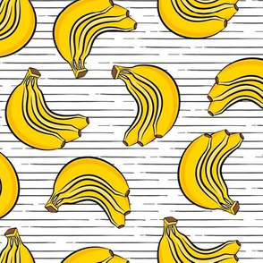 bananas - bunch of bananas - stripes - LAD19