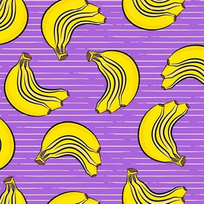 bananas - bunch of bananas - purple stripes  - LAD19