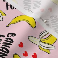 bananas for you - pink - banana valentines - LAD19