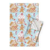 Gingerbread Houses  Holiday Christmas fabric