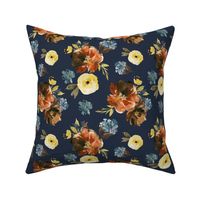 8" Serengeti Florals Navy Back