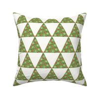 Triangle Christmas tree geo in white by Pippa Shaw