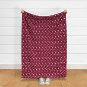 Delaware State Shape Pattern Garnet Crimson Dark Red