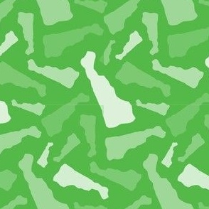 Delaware State Shape Pattern Bright Green Lime Green