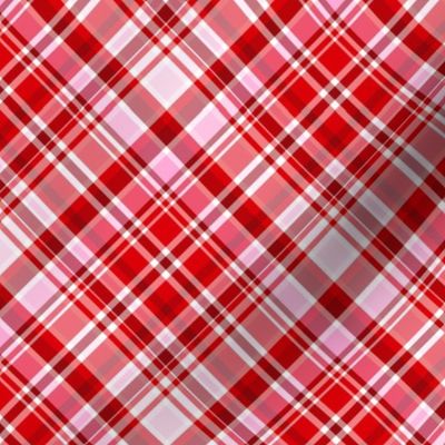 Valentine's Day Plaid red and pink