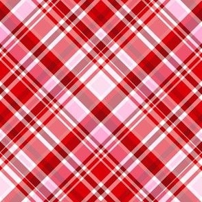 Valentine's Day Plaid red and pink