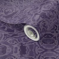 24" NuVo Dark Heather Abstract Filigree; Monochrome