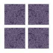 24" NuVo Dark Heather Abstract Filigree; Monochrome