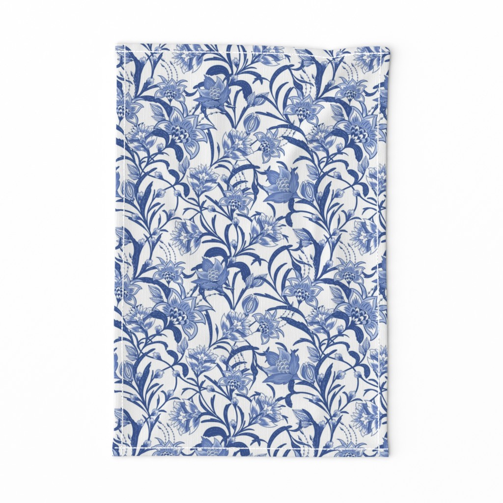 Chintz China Blue floral by Jac Slade