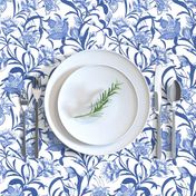 Chintz China Blue floral by Jac Slade