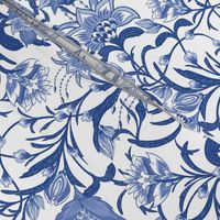 Chintz China Blue floral by Jac Slade