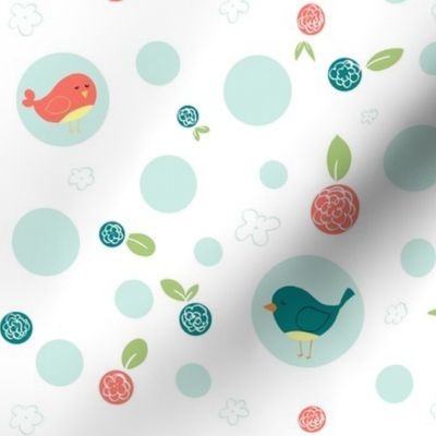 Birds with Polka Dots