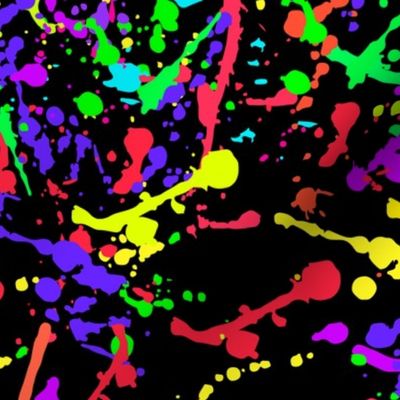 Bright abstract colorful splatter