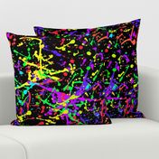 Bright abstract colorful splatter