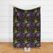 Bright abstract colorful splatter